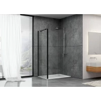 Неподвижная перегородка 89,5 см Abber Schwarzer Diamant AG90BS прозрачное