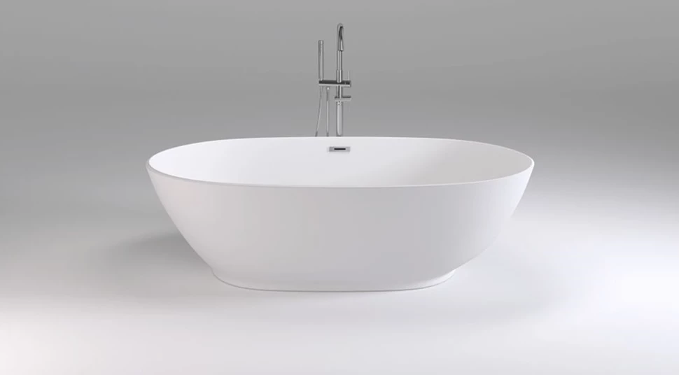Акриловая ванна 180x90 см Black & White Swan 106SB00