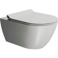 Унитаз подвесной GSI Pura 881517 безободковый, торнадо, серый матовый