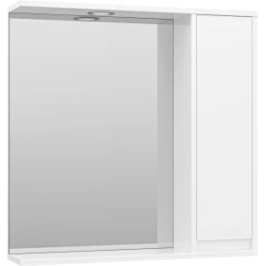Изображение товара зеркальный шкаф 71,5x72 см белый глянец r misty алиса э-али04075-01п