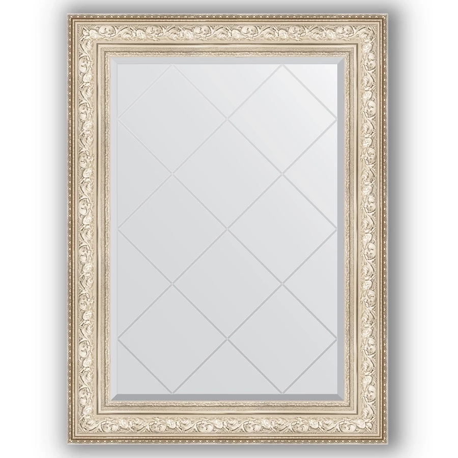 Зеркало 80x108 см виньетка серебро Evoform Exclusive-G BY 4211