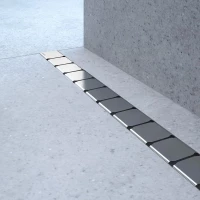 Душевой трап (лоток) Ravak 10° X01578 105 см, с решеткой, перфорированный, хром