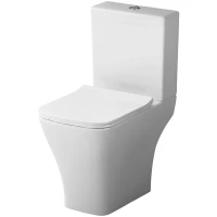 Унитаз-компакт Damixa Titan DX78C8600SC безободковый, с сиденьем микролифт, белый