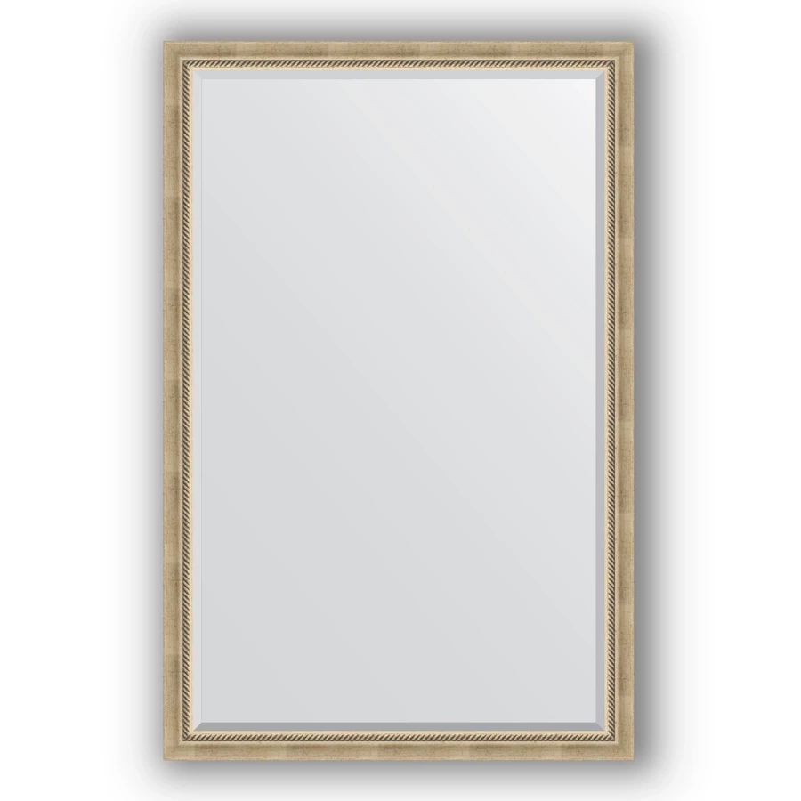 Зеркало 113x173 см состаренное серебро с плетением Evoform Exclusive BY 1212