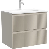 Тумба под раковину Sancos Snob R SNR60/39CE 59 см, подвесная, бежевый матовый