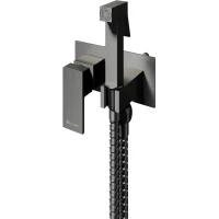 Гигиенический душ Knotlor Mist FHS02S1GM со смесителем, вороненая сталь