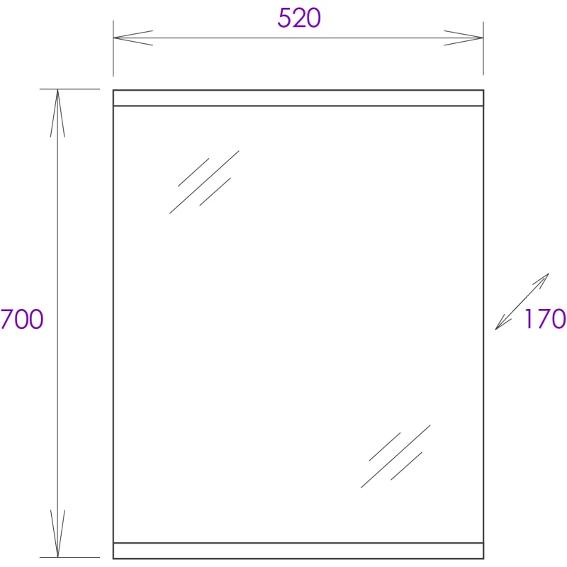 Комплект мебели белый глянец 52 см Onika Крит 105203 + 1.3120.1.S00.11B.0 + 205211