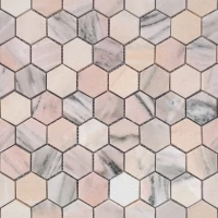 Мозаика Pietrine Hexagonal Rosa Salmone POL hex 23x40x7
