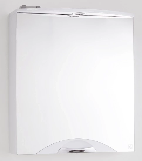 Зеркальный шкаф 55x71,8 см белый глянец Style Line Жасмин-2 ЛС-00000216 зеркальный шкаф 65x83 см белый глянец style line панда фьюжн лс 00000078