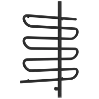 Полотенцесушитель электрический 800x600 черный матовый МЭМ правый Сунержа Эпатаж 3.0 31-5851-8060