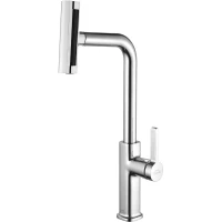 Смеситель для кухни Zorg SH 092 CR с выдвижным изливом, хром