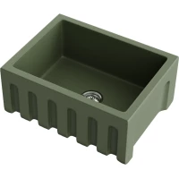 Кухонная мойка Omoikiri Natceramic Mikura 61-OL olive 4997070 61x46 см, оливковый