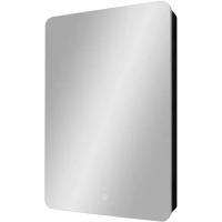 Зеркальный шкаф Art&Max Lecce AM-Lec-560-850-1D-R-DS-F-Nero 56,8x85,8 см R, с LED-подсветкой, сенсорным выключателем, диммером, черный матовый