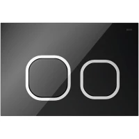 Кнопка смыва IDDIS Uniglass UNG01BCi77 для инсталляции, черный/хром/черный