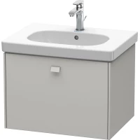 Тумба бетонно-серый матовый 62 см Duravit Brioso BR404500707