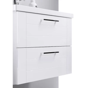 Изображение товара комплект мебели белый глянец 70,5 см aqwella manchester man01072 + 4620008197746 + sm0207