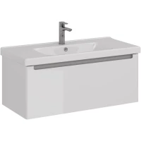 Тумба белый глянец 95,8 см Lemark Buno mini LM05BM100T