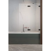 Шторка для ванны Radaway Essenza Pro Black PND II 110 Right 10102110-54-01R прозрачное