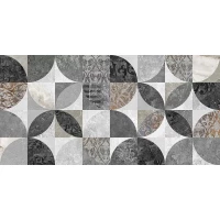 Плитка Laparet Focus серый узор 25х50 34085