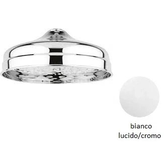 Верхний душ, диаметр 300 мм bianco lucido/cromo Cezares CZR-SP7-30-BLC - фото 1