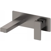 Смеситель для раковины Wonzon & Woghand Cube 2.0 WW-88869068-BGM встраиваемый, темный графит матовый