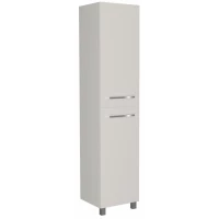 Пенал 1Marka Соната У23259 напольный R, с бельевой корзиной, белый глянец