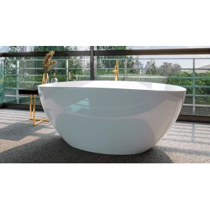 Изображение товара ванна из литьевого мрамора 160x75 см whitecross onyx a 0204.160075.100