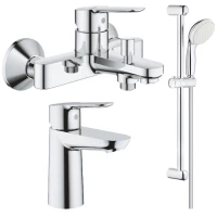 Комплект смесителей Grohe BauEdge 23605000 + 23330000 + 27853001
