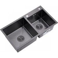 Кухонная мойка Splenka S706.7843.09 78x43 см, графит матовый