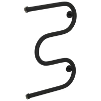 Полотенцесушитель водяной 600x400 черный матовый Сунержа М-образный+ 31-4007-6040