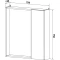 Зеркальный шкаф 75x75 см серый бетон/белый L/R Runo Манхэттен 00-00001017 - 4
