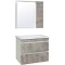 Зеркальный шкаф 75x75 см серый бетон/белый L/R Runo Манхэттен 00-00001017 - 2