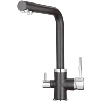 Смеситель для кухни с подключением к фильтру Granula 2015, ЧЁРНЫЙ