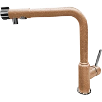 Смеситель для кухни GranFest 7671 с подключением к фильтру, терракот