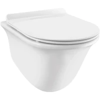 Унитаз подвесной Jaquar Ornamix ONS-WHT-10953BI безободковый, с сиденьем микролифт, белый