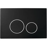 Кнопка смыва Boheme 662 для инсталляции, черный матовый/хром/черный матовый