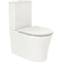 Унитаз-компакт Ceruttispa Santa CT8916 безободковый, с сиденьем микролифт, белый