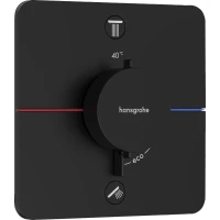 Термостат для ванны Hansgrohe ShowerSelect Comfort Q 15583670 встраиваемый, черный матовый