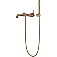 Смеситель для ванны Knotlor Elixir SS-32/RB с душевым гарнитуром, бронза матовая