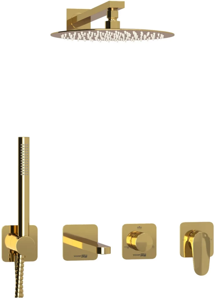 

Душевой комплект 248 мм WasserKRAFT Neckar A2151.278.279.183.208.280.197.281