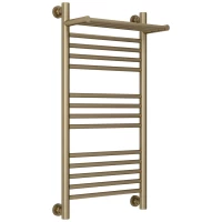 Полотенцесушитель водяной 800x400 золотой шелк Сунержа Богема с полкой+ 32-0223-8040