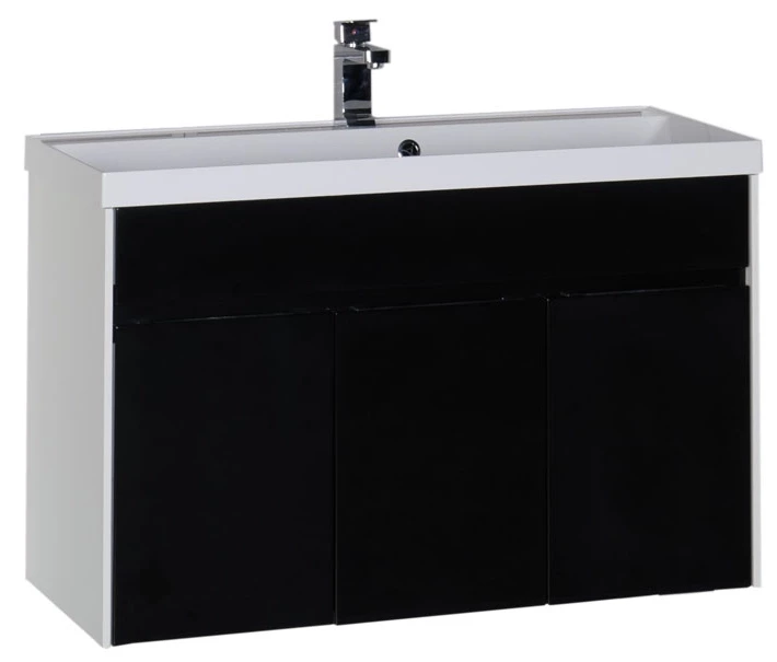 

Тумба белый/черный 99 см Aquanet Латина 00179927