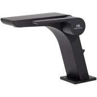 Смеситель для раковины Noken Oxo N113700034 без донного клапана, черный матовый