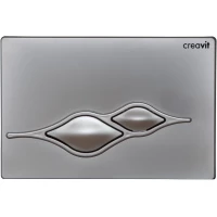 Кнопка смыва Creavit Ufo GP100200 для инсталляции, серый матовый