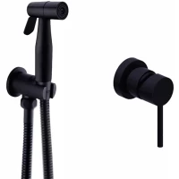 Гигиенический душ Feramolli Ele BL210 со смесителем, черный матовый