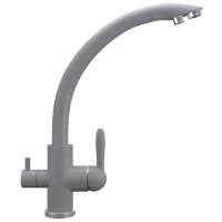 Смеситель для кухни с подключением к фильтру Ulgran бетон UQ-017-05