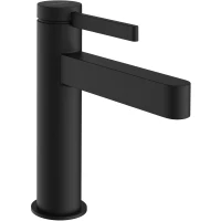 Смеситель для раковины Hansgrohe Finoris 76025670 CoolStart, с донным клапаном, черный матовый