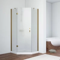 Душевой уголок Vegas Glass AFA-Pen TUR NOVO h1890 90 05 10 L 90x90 см L, профиль бронза, стекло сатин