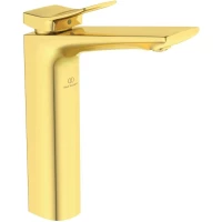 Смеситель для раковины Ideal Standard Conca BC757A2 с донным клапаном, золотой матовый