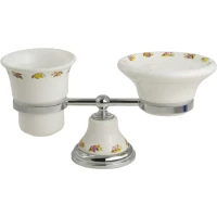 Стакан с мыльницей Migliore Provance ML.PRO-60.510.CR